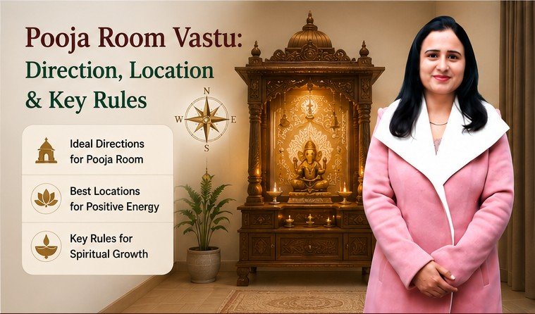 Pooja room Vastu — ideal direction, idol placement and prayer room rules