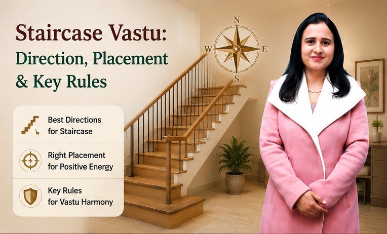 Staircase Vastu — direction, placement and step count rules for home stairs