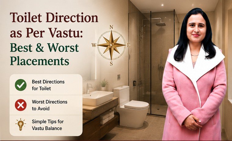 Toilet direction as per Vastu — best and worst placements for bathroom in home