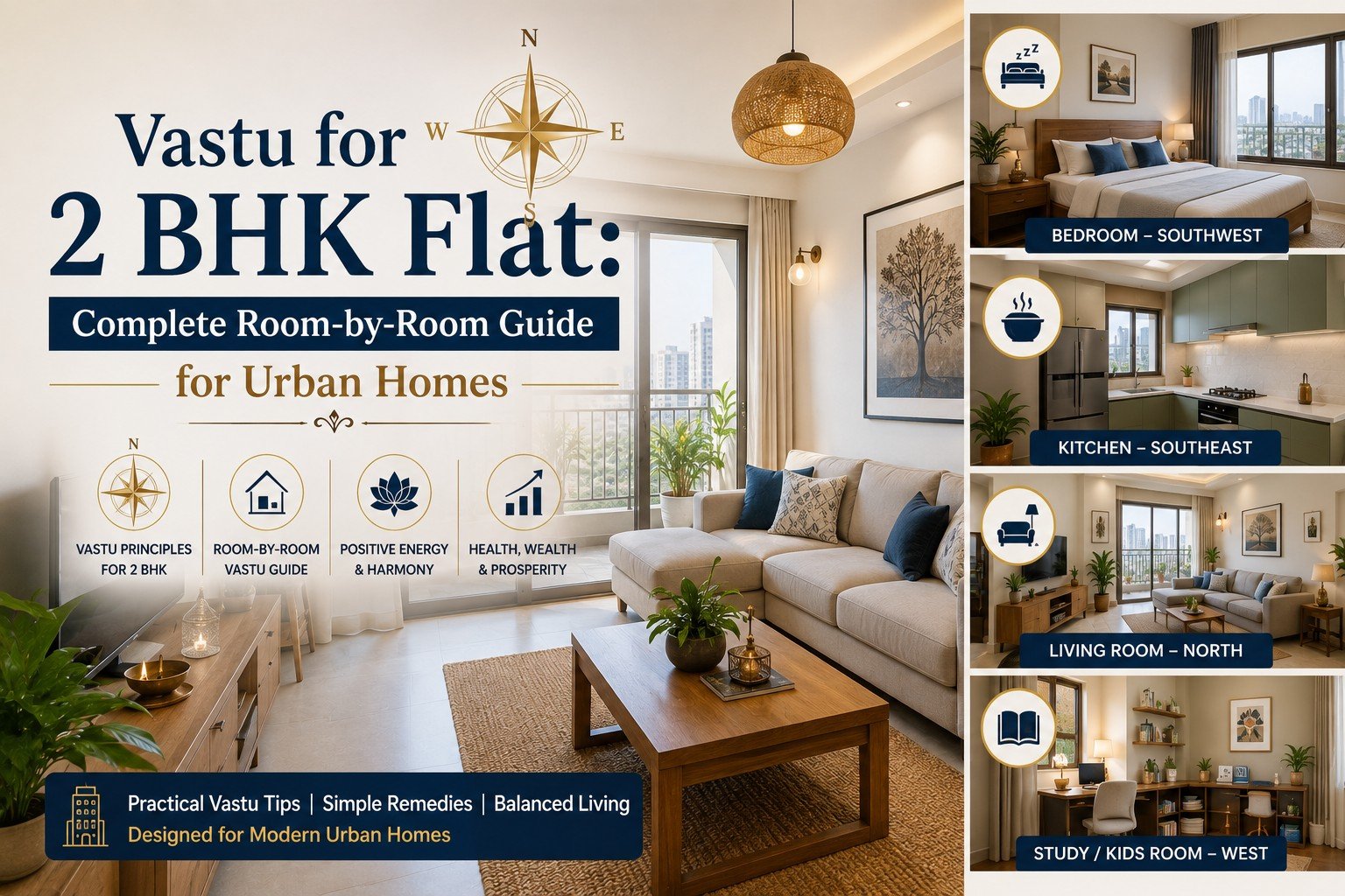 Vastu tips for 2 BHK flat — room-by-room guide by Acharya Nehha