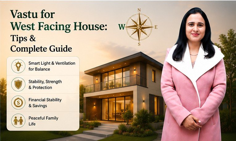 Vastu tips for west facing house — main door, room layout and remedies