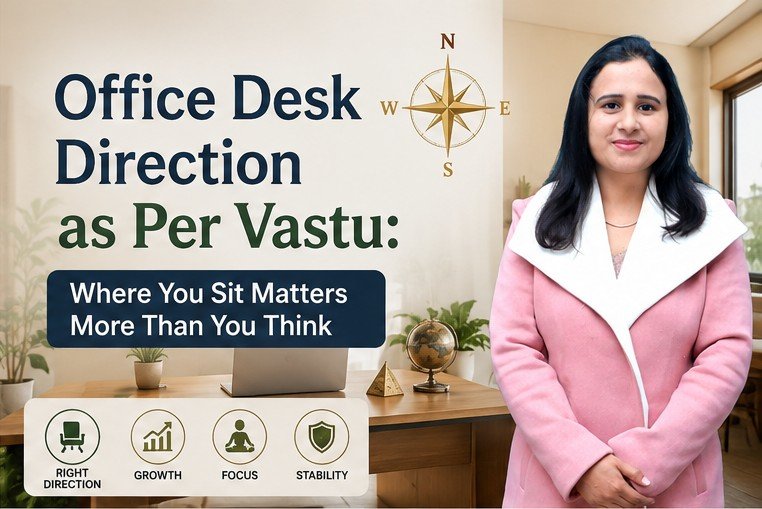 Office desk direction as per Vastu — tips by Acharya Nehha for better focus and productivity